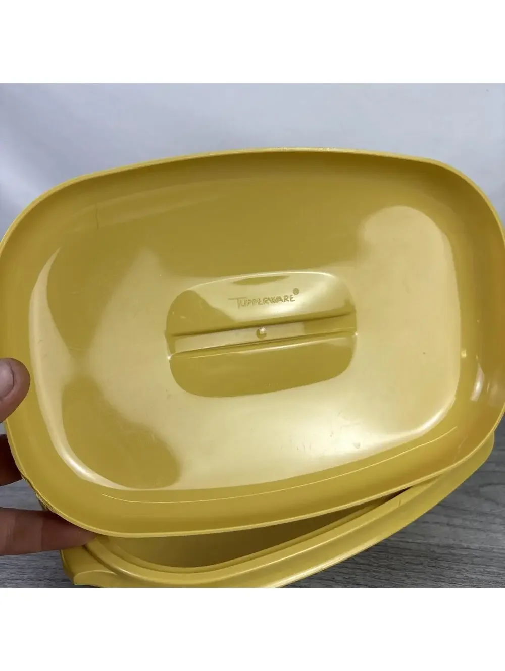 Tupperware Harvest Gold 3 Piece Microwave Vegetable Rice Steamer Strainer 1273-7